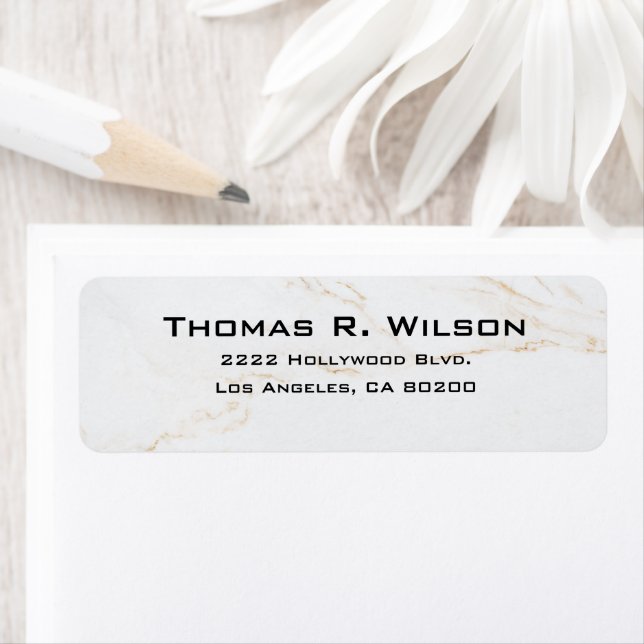 Business Logo Custom Return Address Label (En situation)