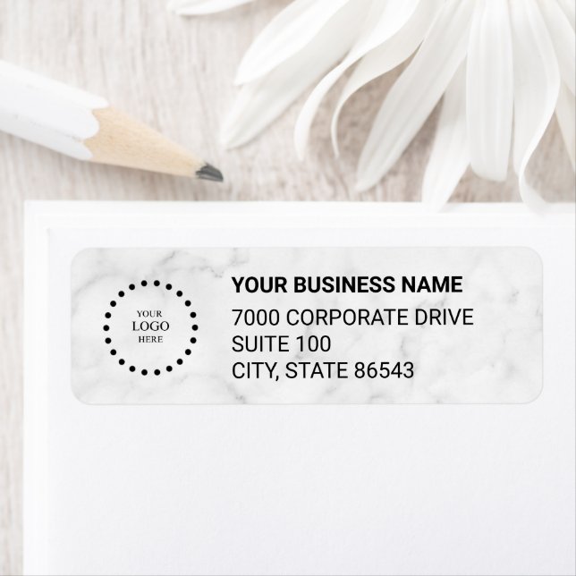 Business Logo Custom Return Address Label (Insitu)
