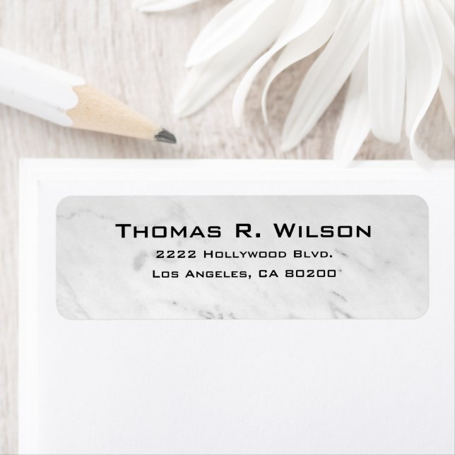 Business Logo Custom Return Address Label (En situation)