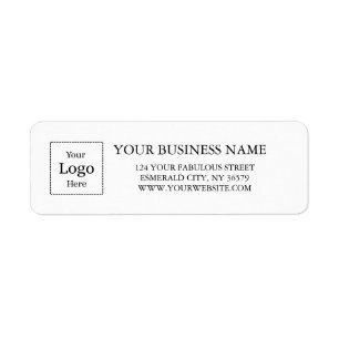 Business Logo Custom Return Address Label