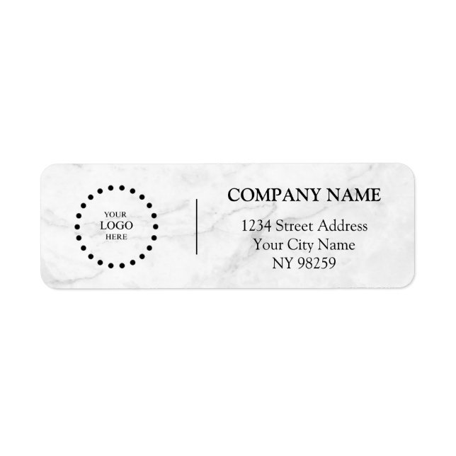Business Logo Custom Return Address Label (Devant)