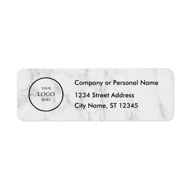 Business Logo Custom Return Address Label (Devant)