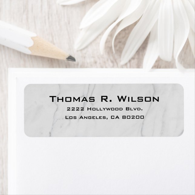 Business Logo Custom Return Address Label (En situation)