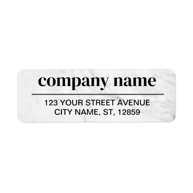 Business Logo Custom Return Address Label (Devant)