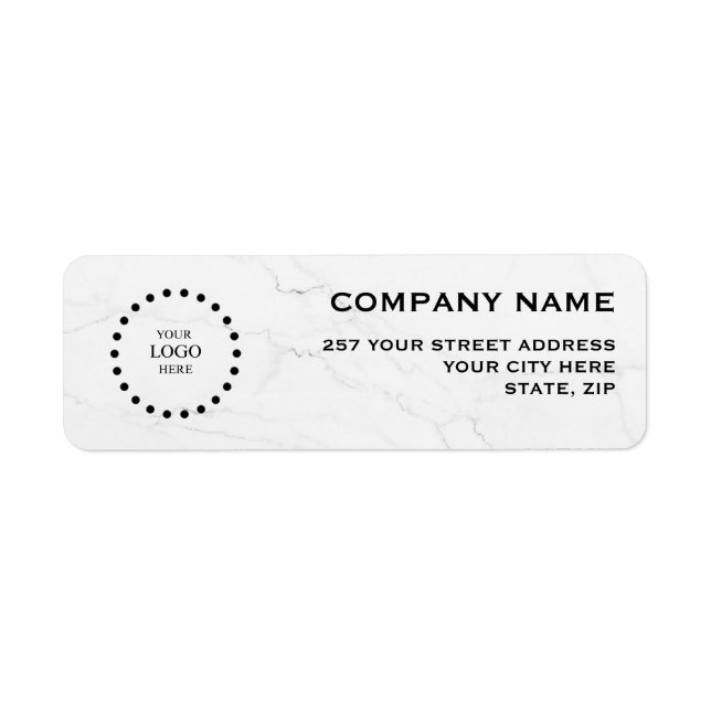 Business Logo Custom Return Address Label (Devant)