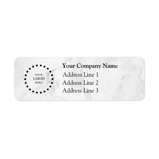 Business Logo Custom Return Address Label (Devant)