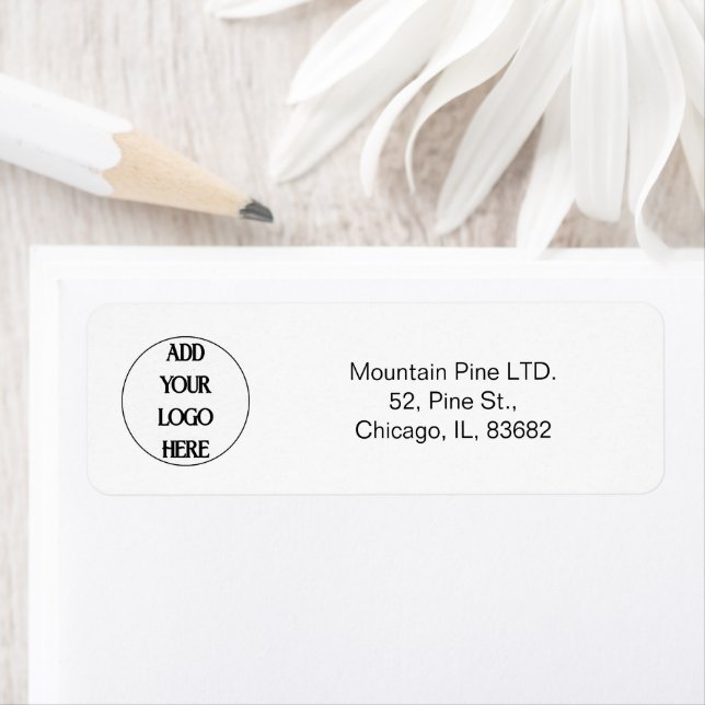 Business Logo Custom Return Address Label (Insitu)