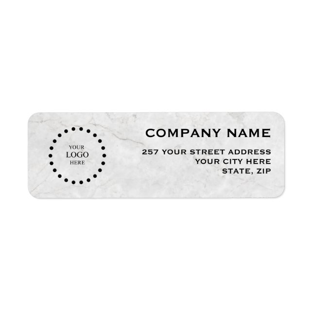 Business Logo Custom Return Address Label (Devant)