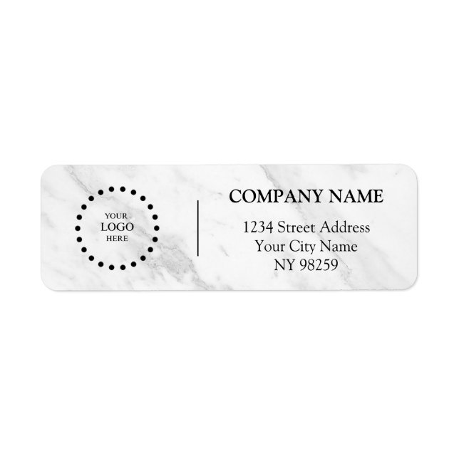 Business Logo Custom Return Address Label (Devant)