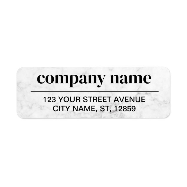 Business Logo Custom Return Address Label (Devant)