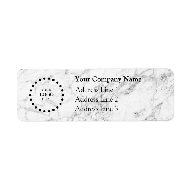 Business Logo Custom Return Address Label (Devant)