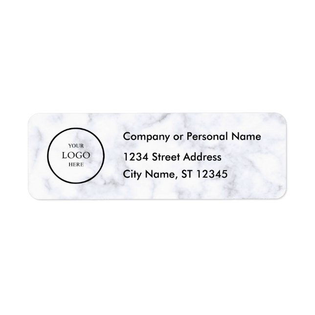 Business Logo Custom Return Address Label (Devant)