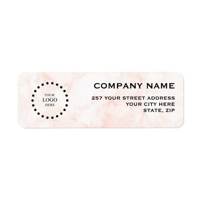 Business Logo Custom Return Address Label (Devant)
