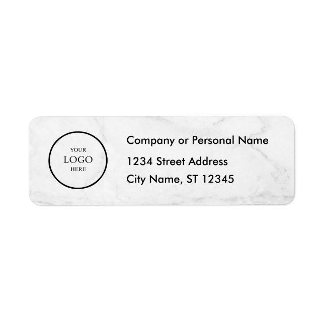 Business Logo Custom Return Address Label (Devant)