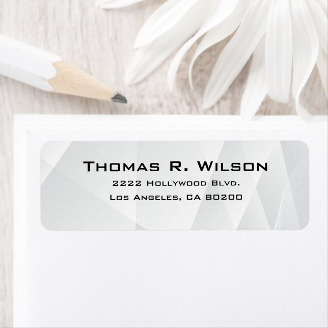 Business Logo Custom Return Address Label (En situation)