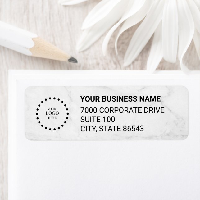 Business Logo Custom Return Address Label (Insitu)