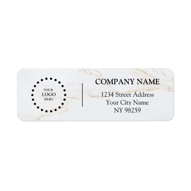 Business Logo Custom Return Address Label (Devant)