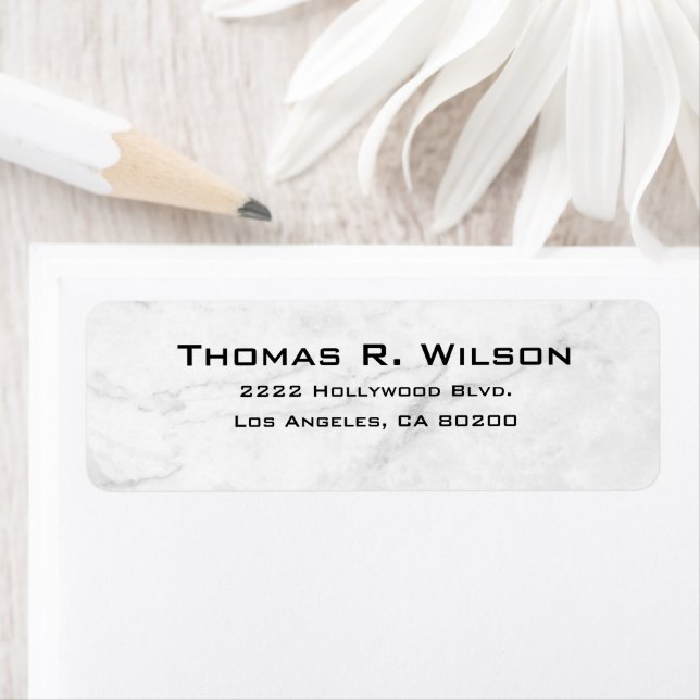 Business Logo Custom Return Address Label (En situation)
