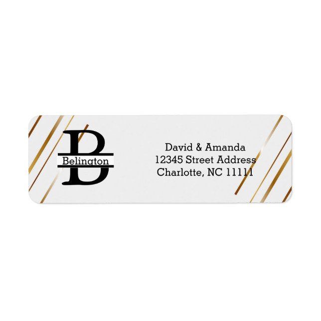 Business Logo Custom Return Address Label (Devant)