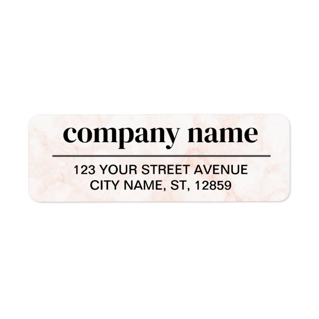 Business Logo Custom Return Address Label (Devant)