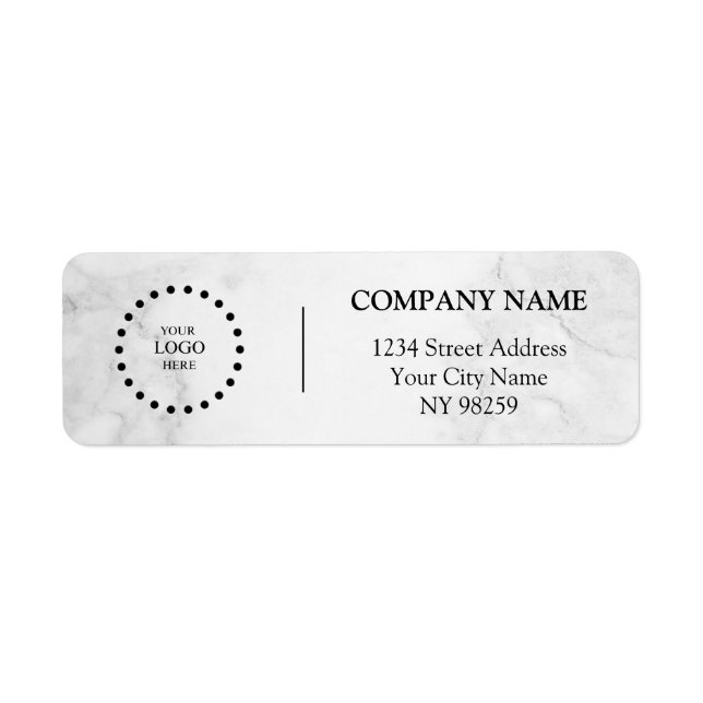 Business Logo Custom Return Address Label (Devant)