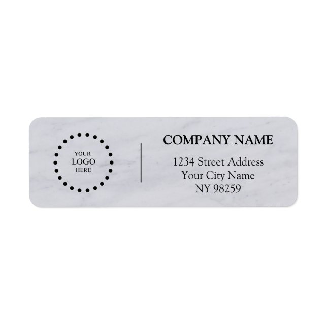 Business Logo Custom Return Address Label (Devant)