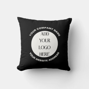 Business Logo Custom  Throw Pillow