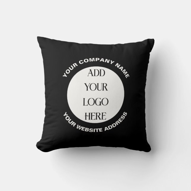 Business Logo Custom  Throw Pillow (Front)