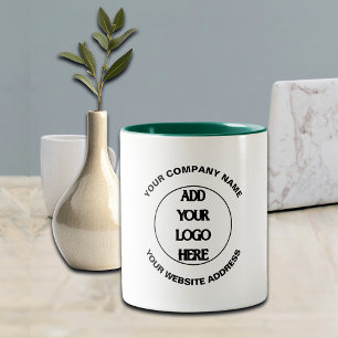 Business Logo Custom  Two-Tone Coffee Mug