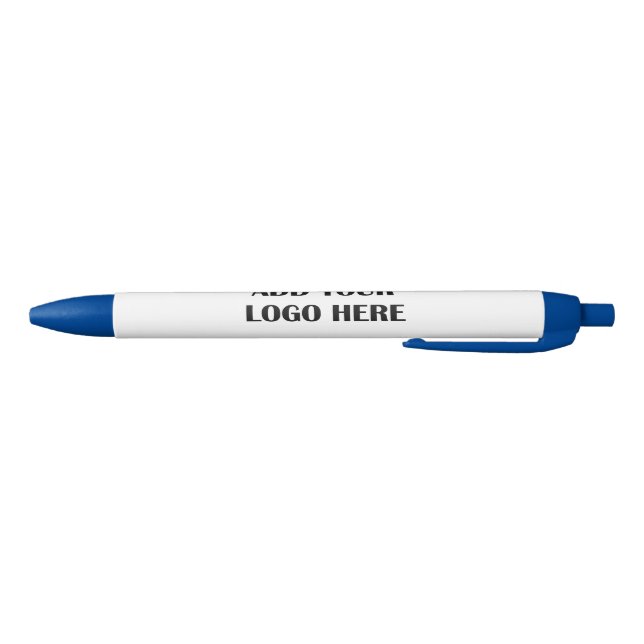 Business Logo Customer Appreciation or Promotional Black Ink Pen (Bottom)