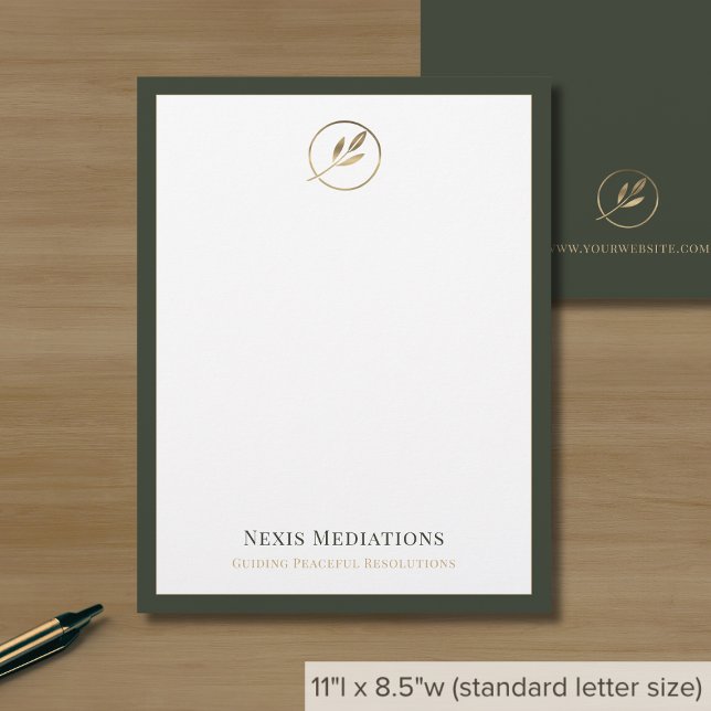 Business Logo Elegant Luxury Letterhead (Creator Uploaded)