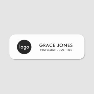 Business Logo Employee Name Tag