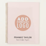 Business Logo Employee Real Estate Agent 2026 Planner<br><div class="desc">Modern minimalist name tags template to add your business logo,  employee's name and current job title or just the company name. Customize the fonts used and the background color which is white with the design tool to match your brand colors.</div>