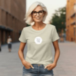 Business Logo | Employee Staff Company Branded  T-Shirt<br><div class="desc">An Elegant and Minimal Corporate design featuring a a Logo and corporate details . Ideal for any type of corporate occasions! Make this item your own by adding your text. To access advanced editing tools, please go to "Personalize this template" and click on "Details", scroll down and press the "click...</div>