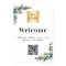 Business logo eucalyptus welcome opening QR code