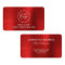 Business Logo Faux Bright Red Foil