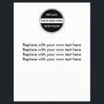 Business Logo Flyer Template<br><div class="desc">Used these business flyers by replacing the template logo with your own business logo or graphic to promote your business or extend your brand anywhere you send these flyers. Promote your event or special promotion.</div>