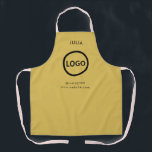 Business Logo Gold Employee Staff Name Apron<br><div class="desc">Business Logo Gold Employee Staff Name
A simple blush pink custom business template in a modern minimalist style which can be easily updated with your company logo and text. 

business, logo, Gold, employee, staff, name, server, company logo, company logo, modern minimalist style</div>