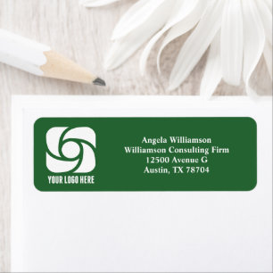 Business Logo Green Company Return Address