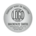Business Logo Grey Colour Printed Plastic Employee