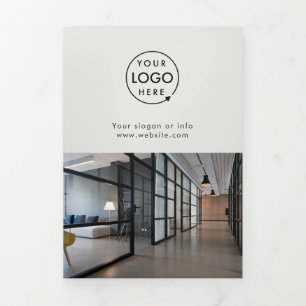 Business Logo   Grey Price List Trifold Brochure