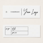 Business Logo Hang Tag<br><div class="desc">Simple design for your personalized logo hang tags. Customize it for yourself!
*These hang tags don't come with holes. The holes are simulated in the artwork.</div>