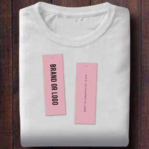 Business Logo Hang Tag Clothing Label Swing Pink