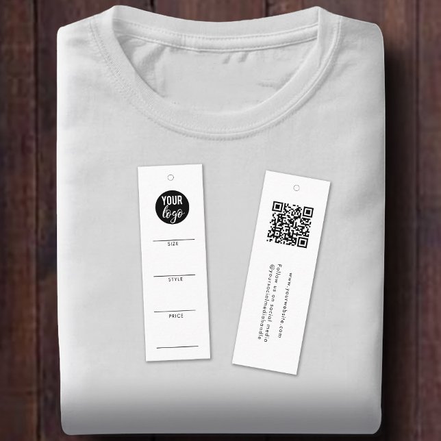 Business Logo Hang Tag Clothing Swing QR Code (Creator Uploaded)