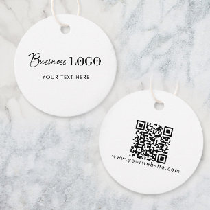 Business Logo Hang Tag Clothing Swing Tags Circle