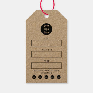 Business Logo Hang Tag Price Clothing Swing Tags 