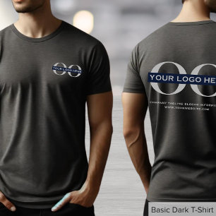Business Logo Heather Grey T-Shirt