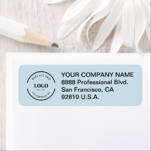 Business logo here Custom Corporate Blue