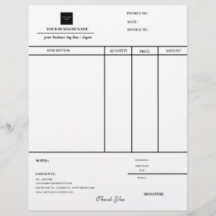 Business Logo  Invoice Letterhead