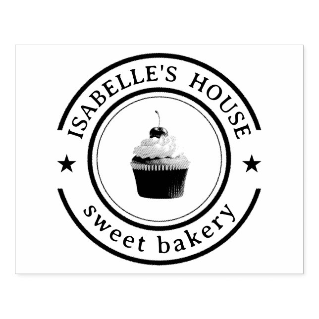 Business Logo | Large Personalized Homemade Logo  Rubber Stamp (Imprint)